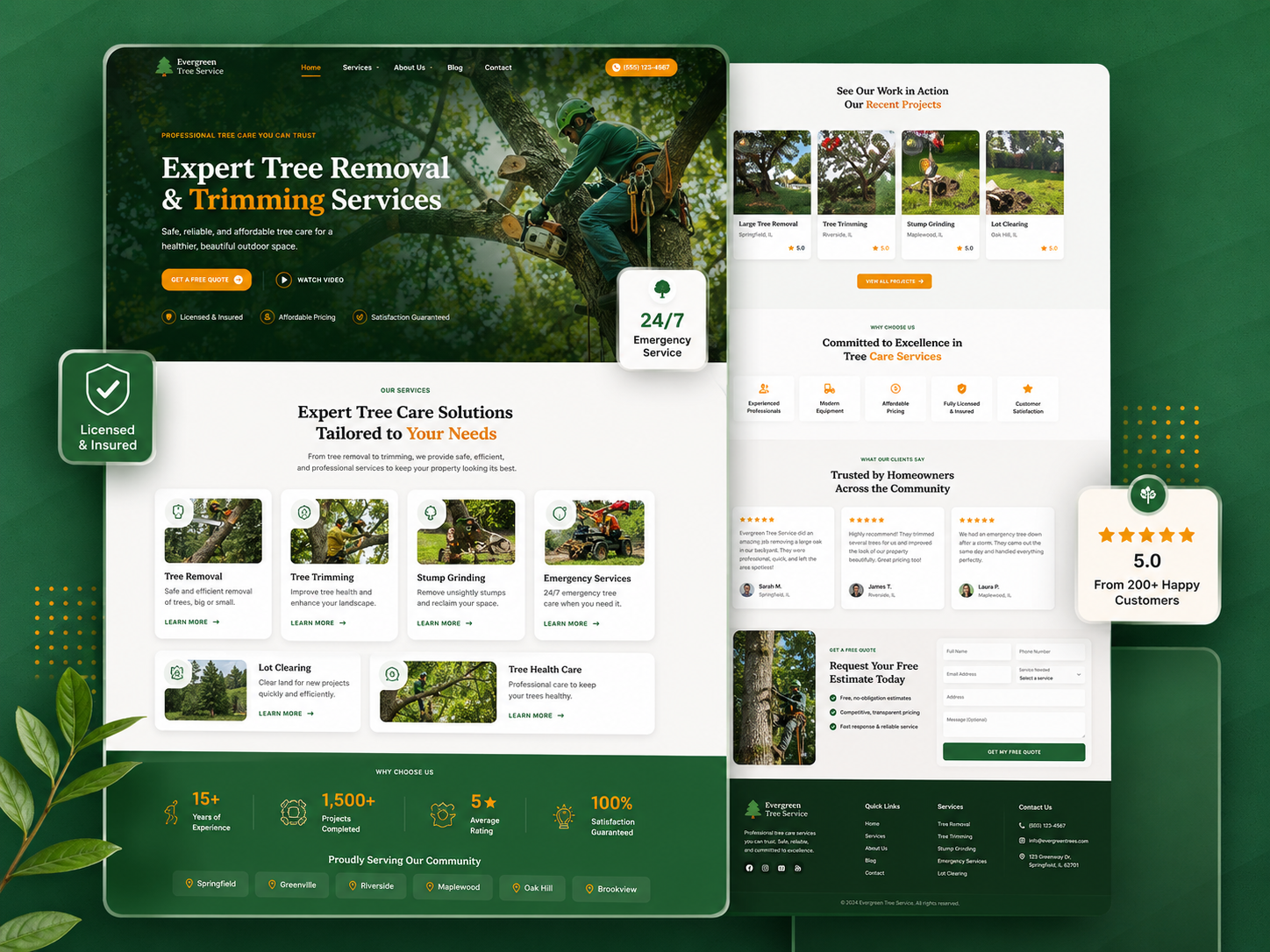 Tree Services Business GoHighLevel Funnel